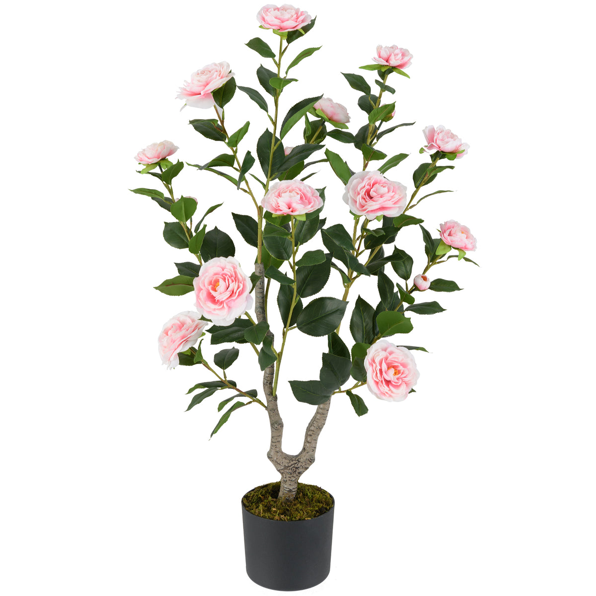 Artificial Camellia Tree with Blooming Flowers - Pink, 36 Inch, 1 Pack