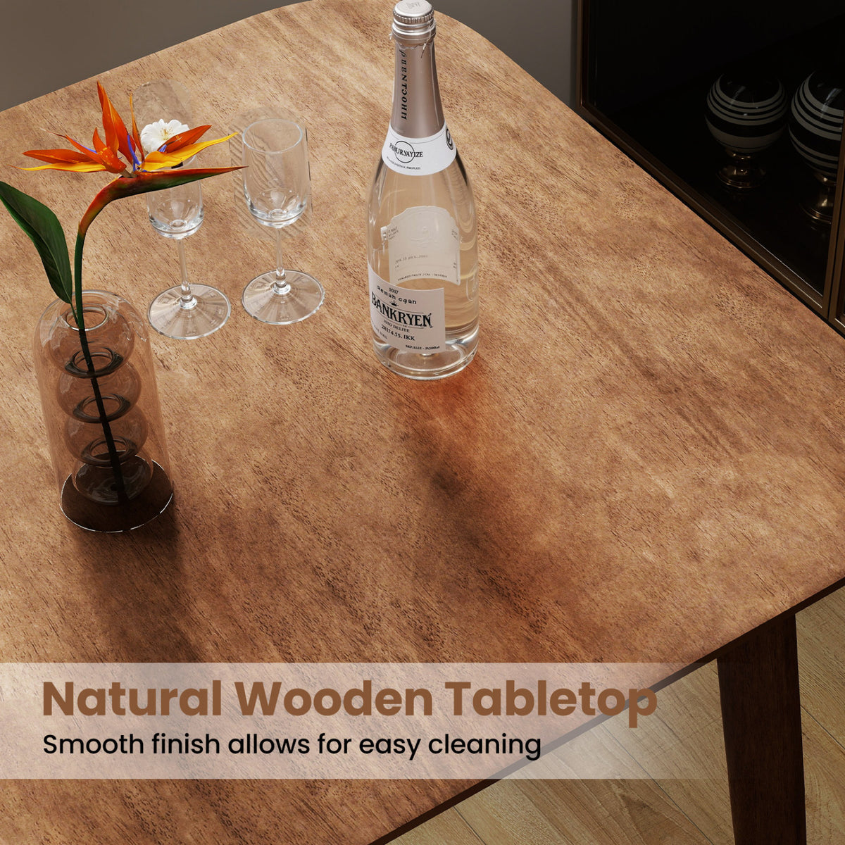 36 Inch Counter Height Bar Table - Walnut