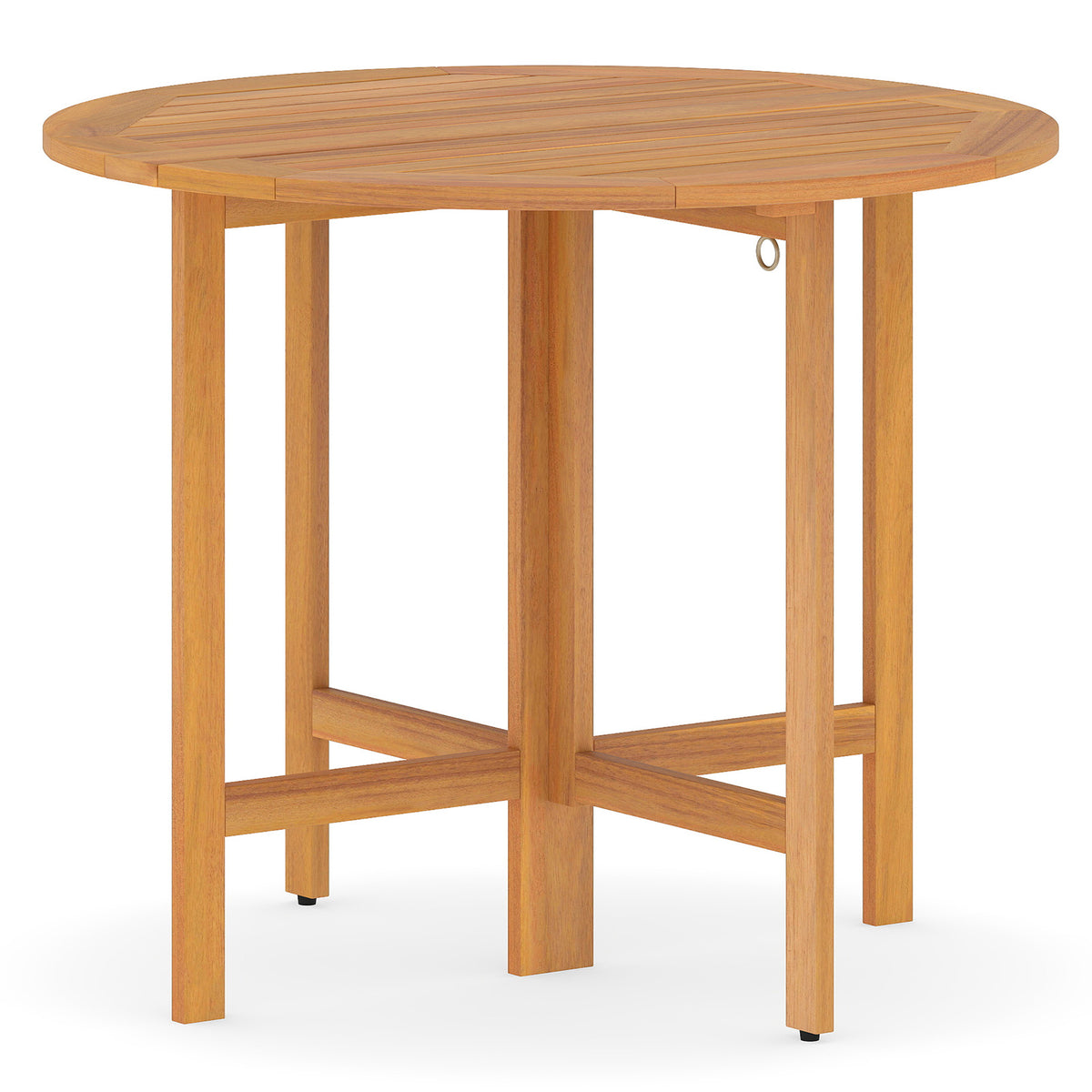 36" Round Outdoor Folding Dining Table - Acacia Wood