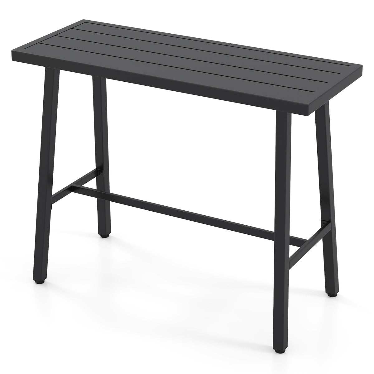 46" x 18" Counter Height Bar Table with Adjustable Foot Pads