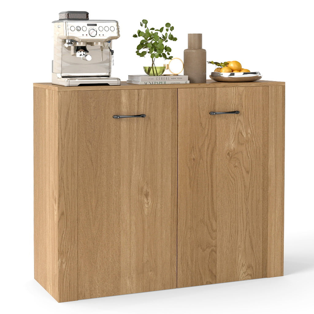 38" Modern Sideboard Cabinet with Storage - Natural
