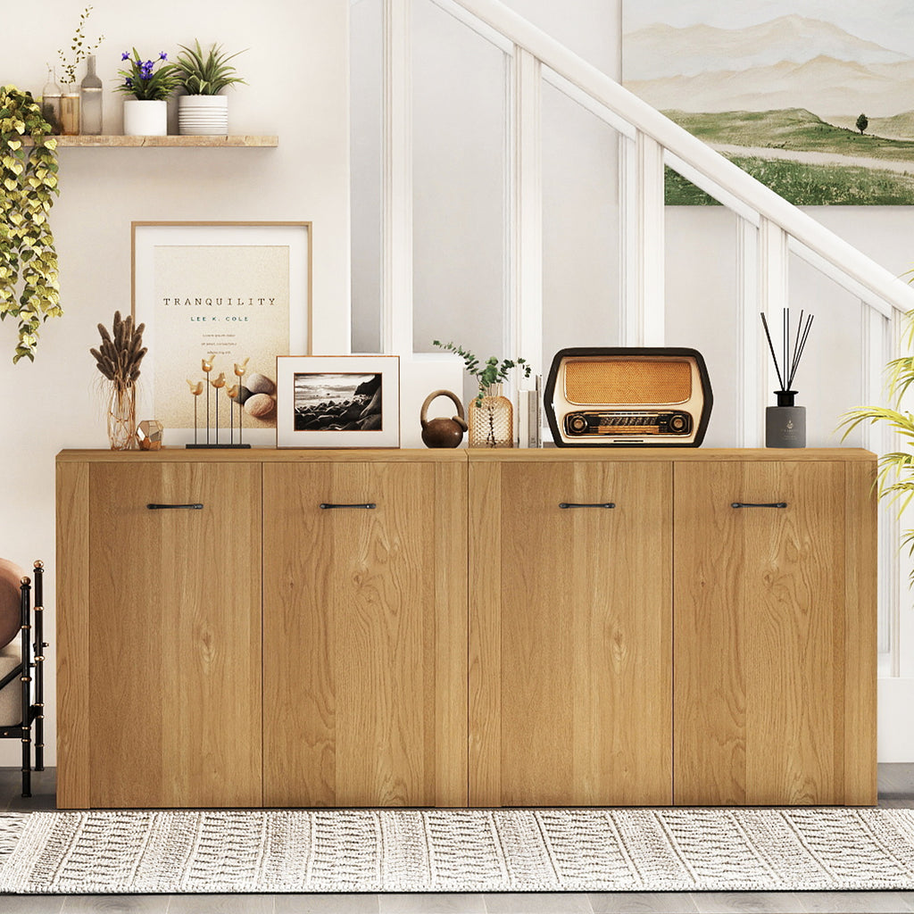 38" Modern Sideboard Cabinet with Storage - Natural