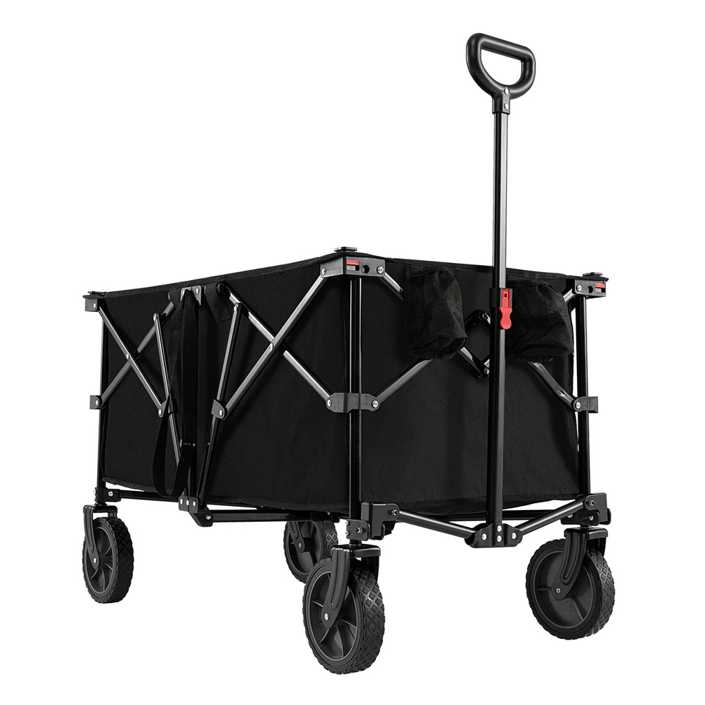38 Inch 400 LBS Heavy-Duty Collapsible Wagon Cart with Adjustable