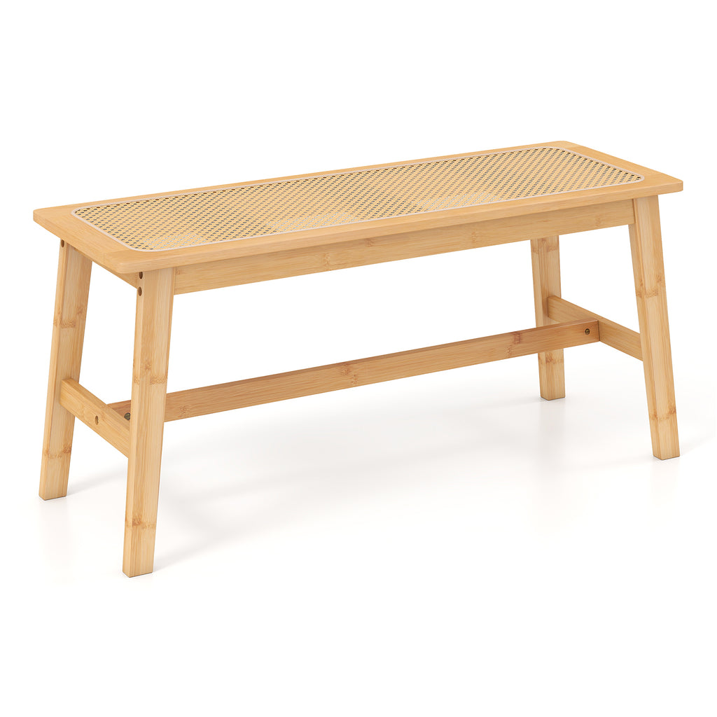 Outdoor Teak Wood Bench for Porch Backyard and Poolside