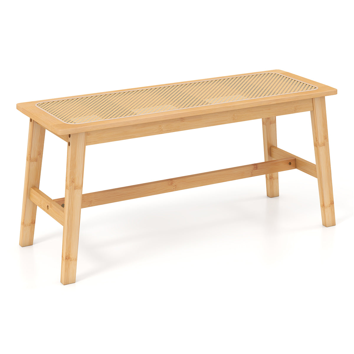 Outdoor Teak Wood Bench for Porch Backyard and Poolside