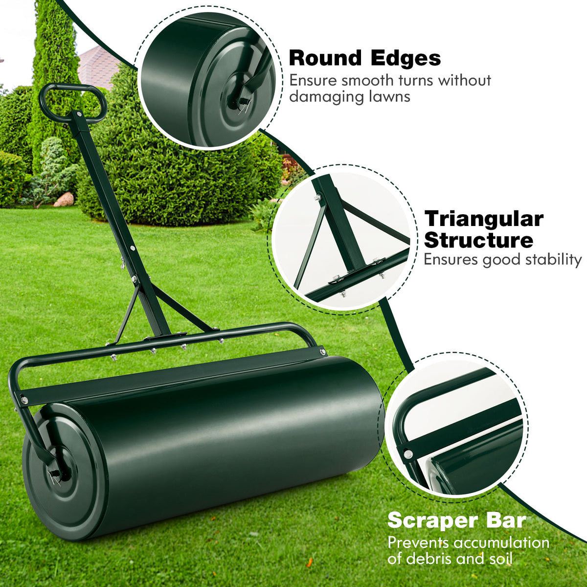39 Inch Wide Push/Tow Lawn Roller