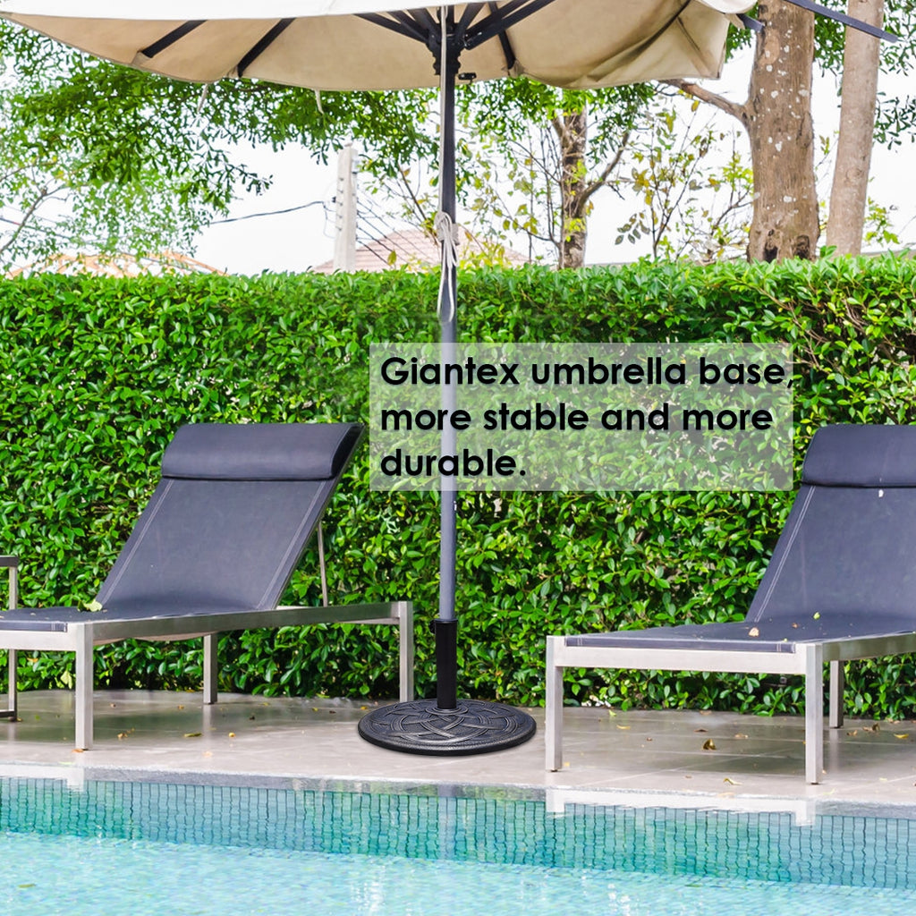 22 Inch Round Umbrella Base Stand - Heavy Duty