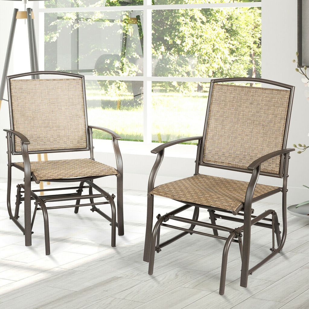 Patio Rocking Chair Glider - Outdoor Seating Style 1