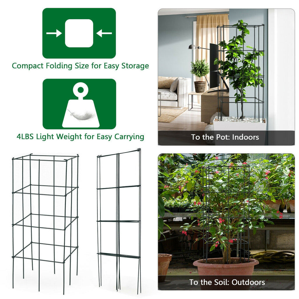 4 Pack Garden Trellis for Climbing Plants Flower Vegetable