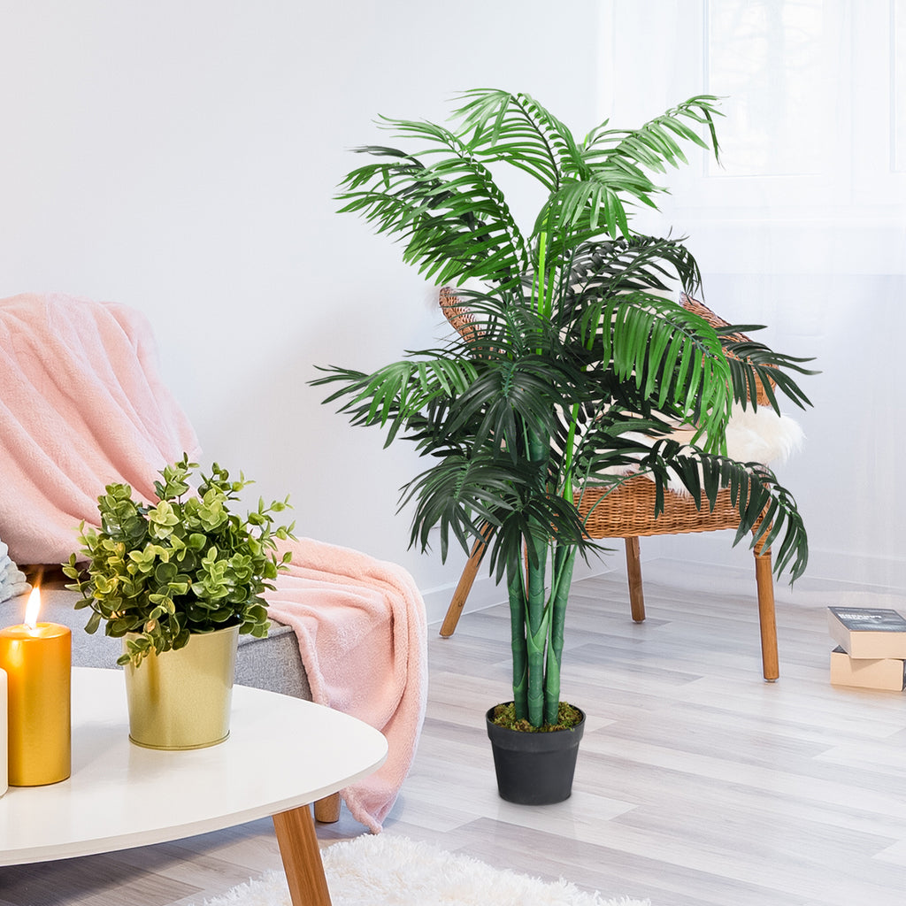 Artificial Areca Palm Tree with Basket - 3.5 Feet Décor Plant for Home & Office