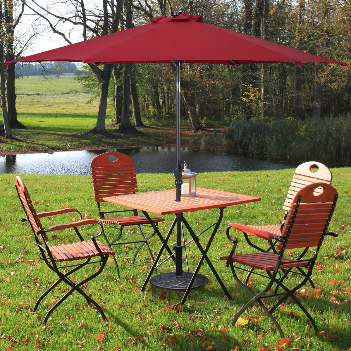 22 Inch Round Umbrella Base Stand - Heavy Duty