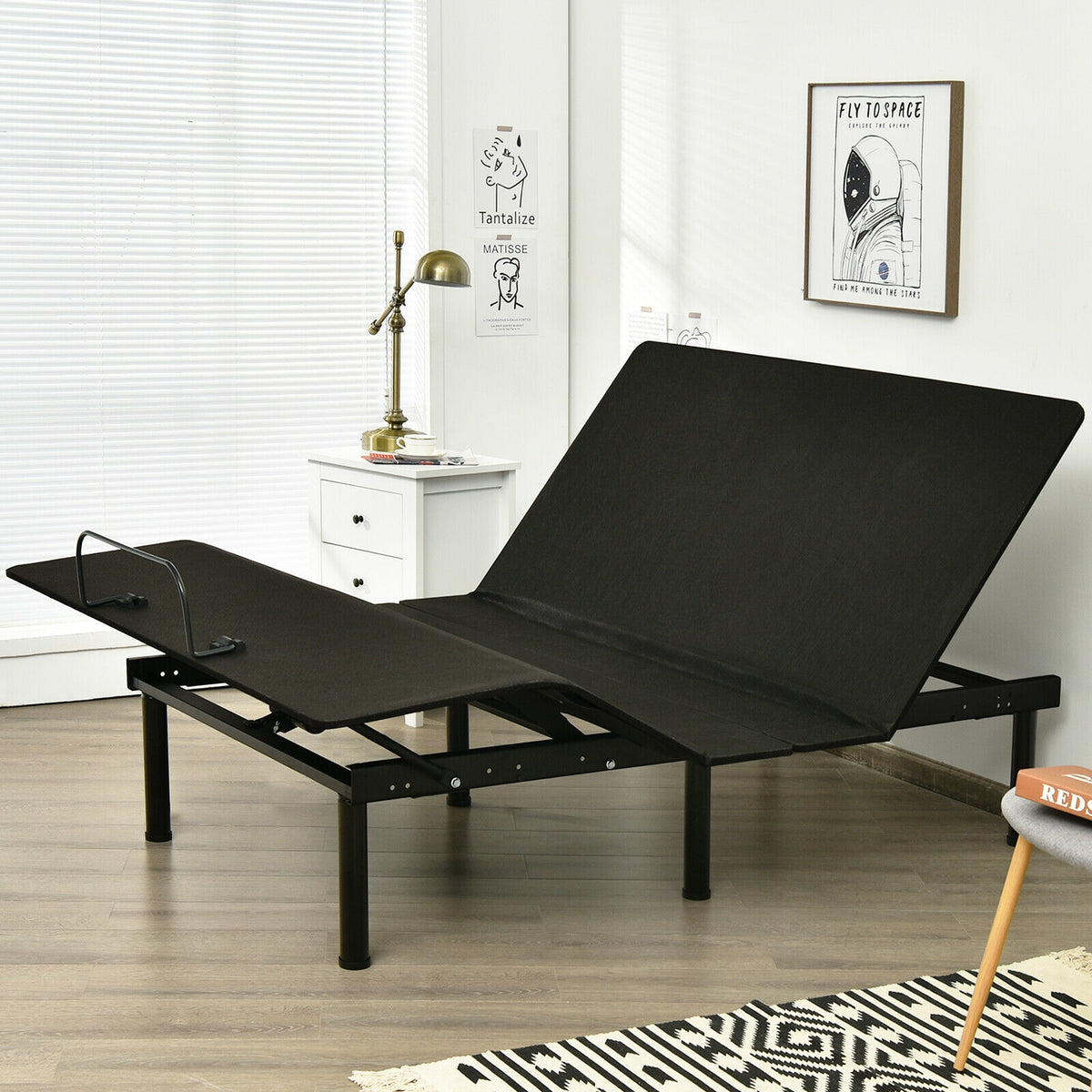 Queen Size Adjustable Bed Base with Wireless Remote - Style B