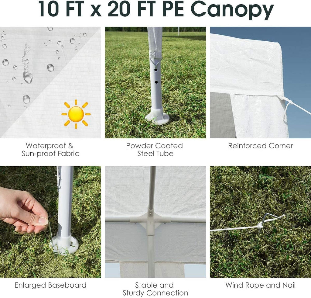 10 x 20 Feet Waterproof Canopy Tent - No Sidewalls