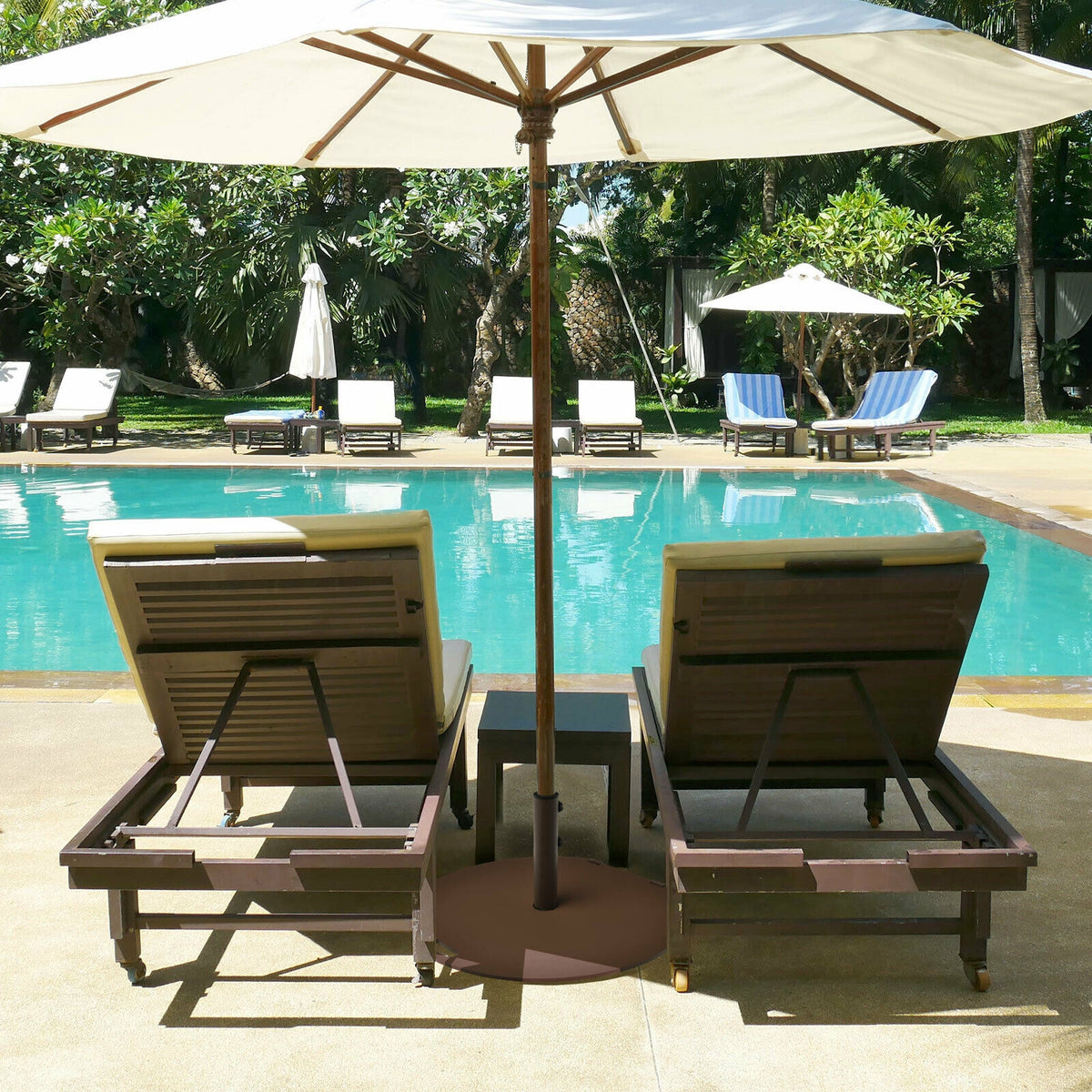 50 lbs Umbrella Base Stand with Wheels