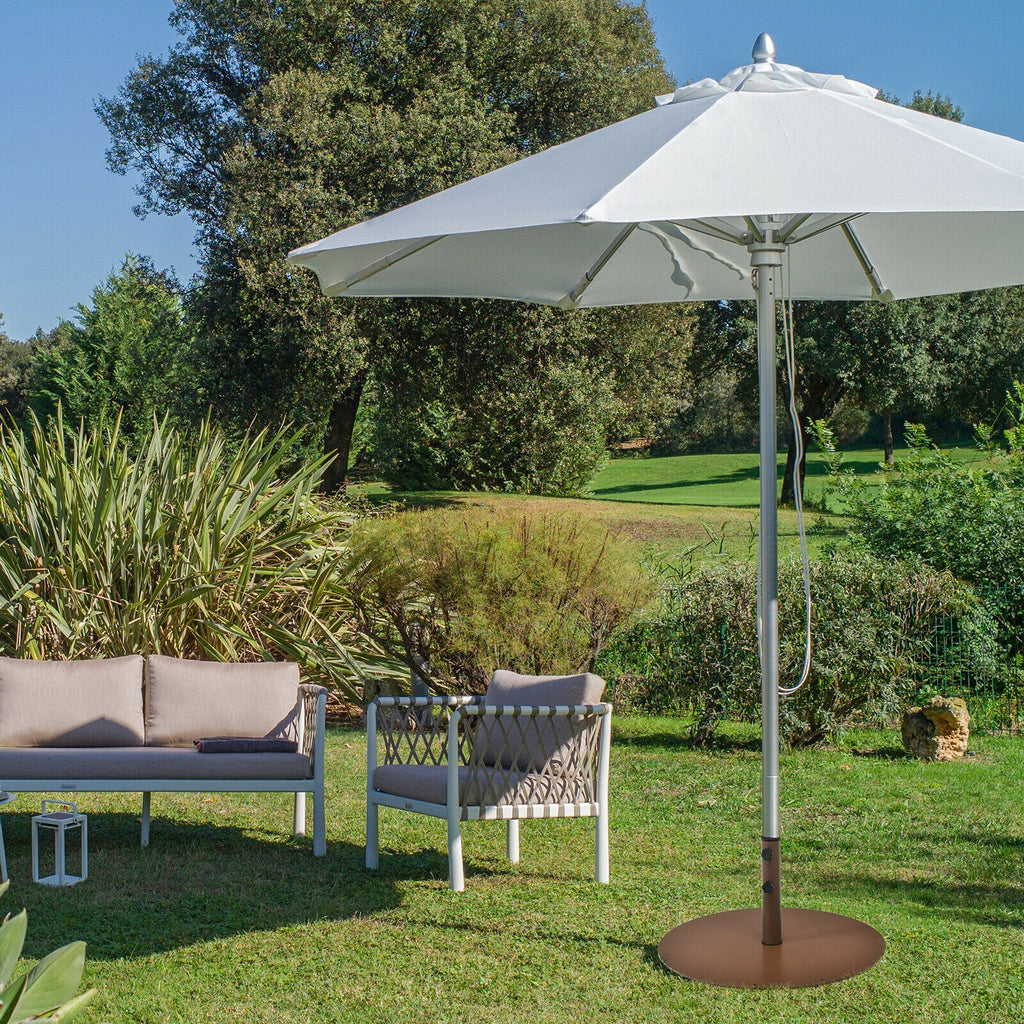 29.5 Inch Outdoor Steel Umbrella Base Stand for Backyard and Poolside