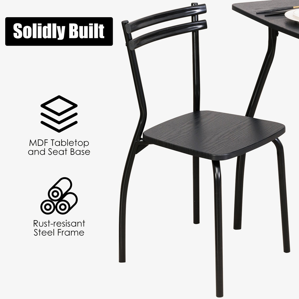5-Piece Dining Table Set with 4 Chairs