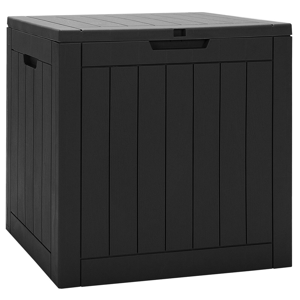 30 Gallon Deck Box Storage Bench - Black