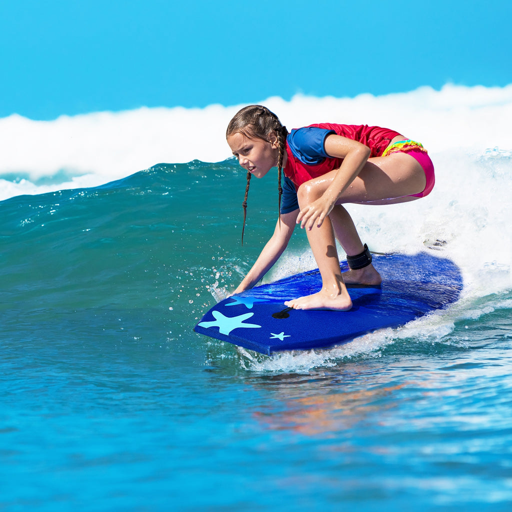 Lightweight Bodyboard S - Portable Surfing Bodyboard for Water Sports