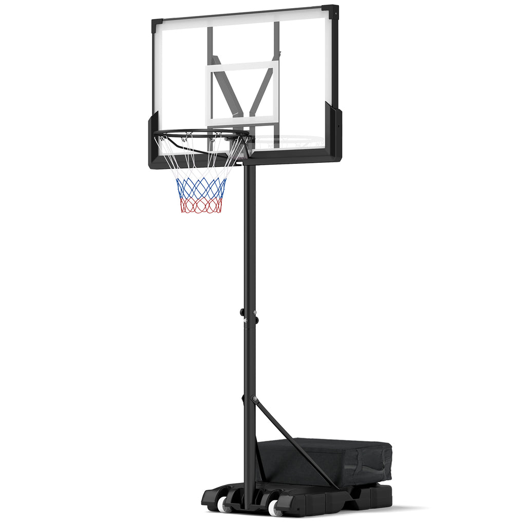 Portable Adjustable Basketball Hoop System for Kids Teens Adults Outdoor Indoor