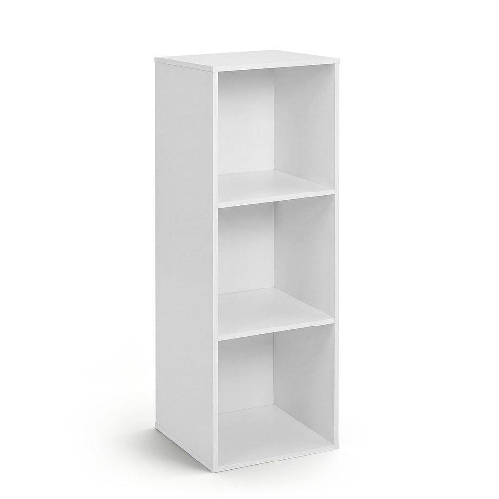 3-Cube Bookcase with 2 Anti-tipping Kits and Cubby Storage Organizer