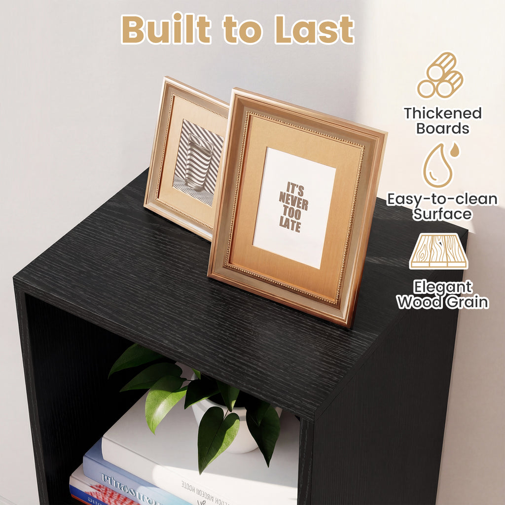 3 Cube Bookshelf - Black
