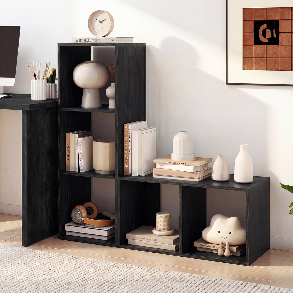 3 Cube Bookshelf - Black