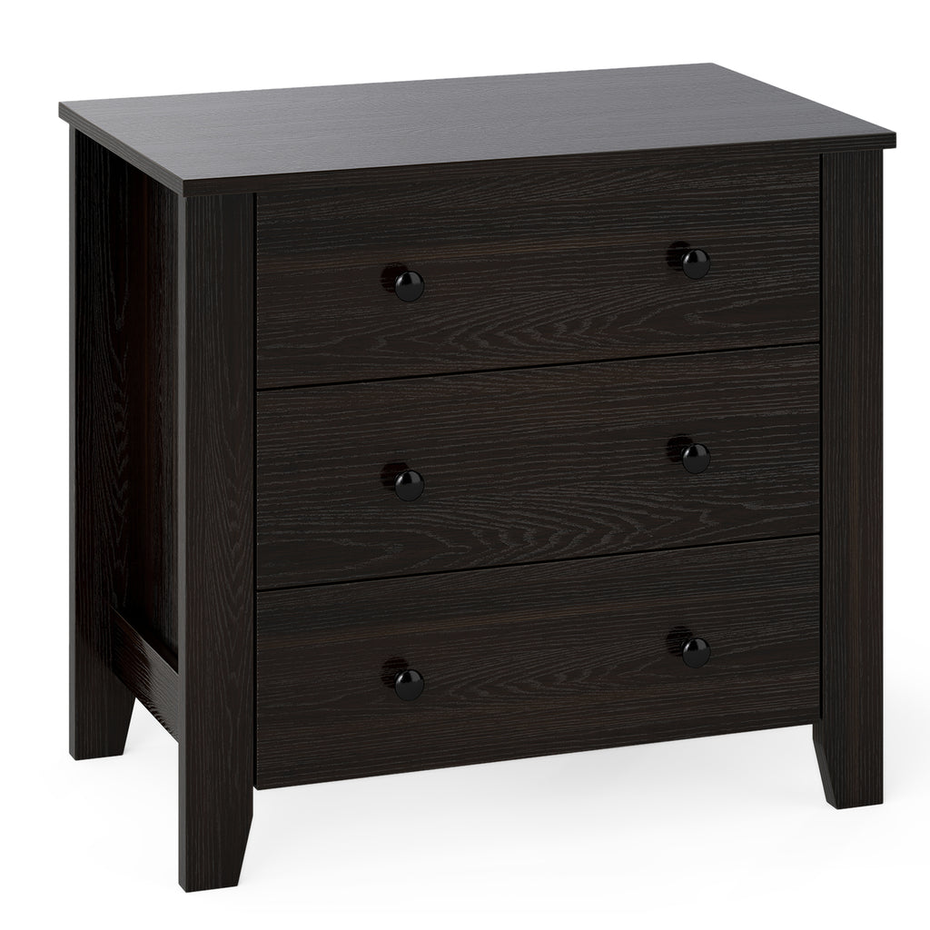 7-Drawer Tall Dresser with Metal Handles, White