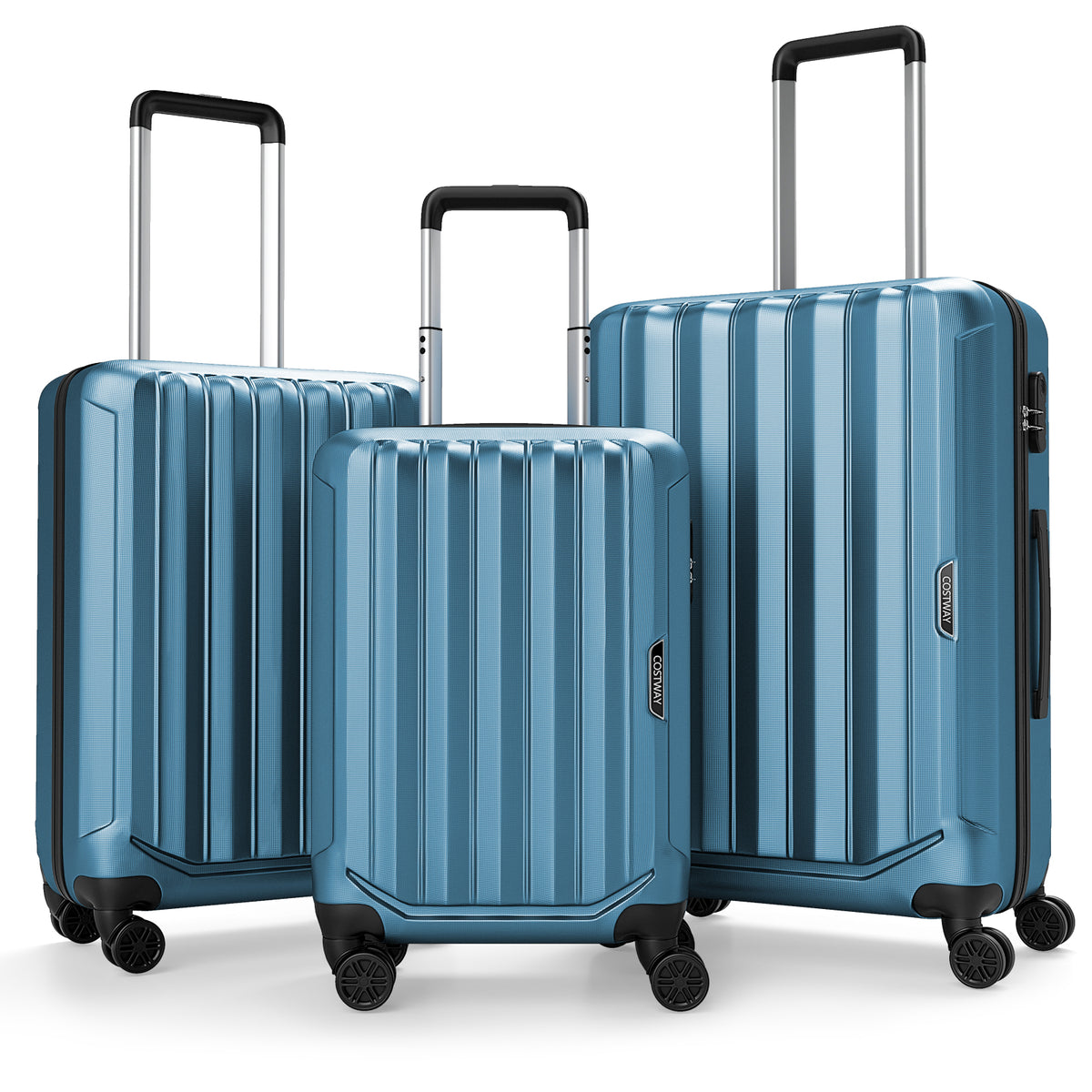 3-Piece Hardside Luggage Set (20/24/28 Inch) Lightweight with