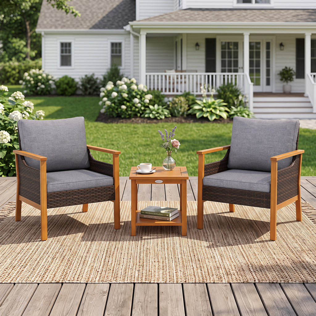 3 Piece Patio Furniture Set