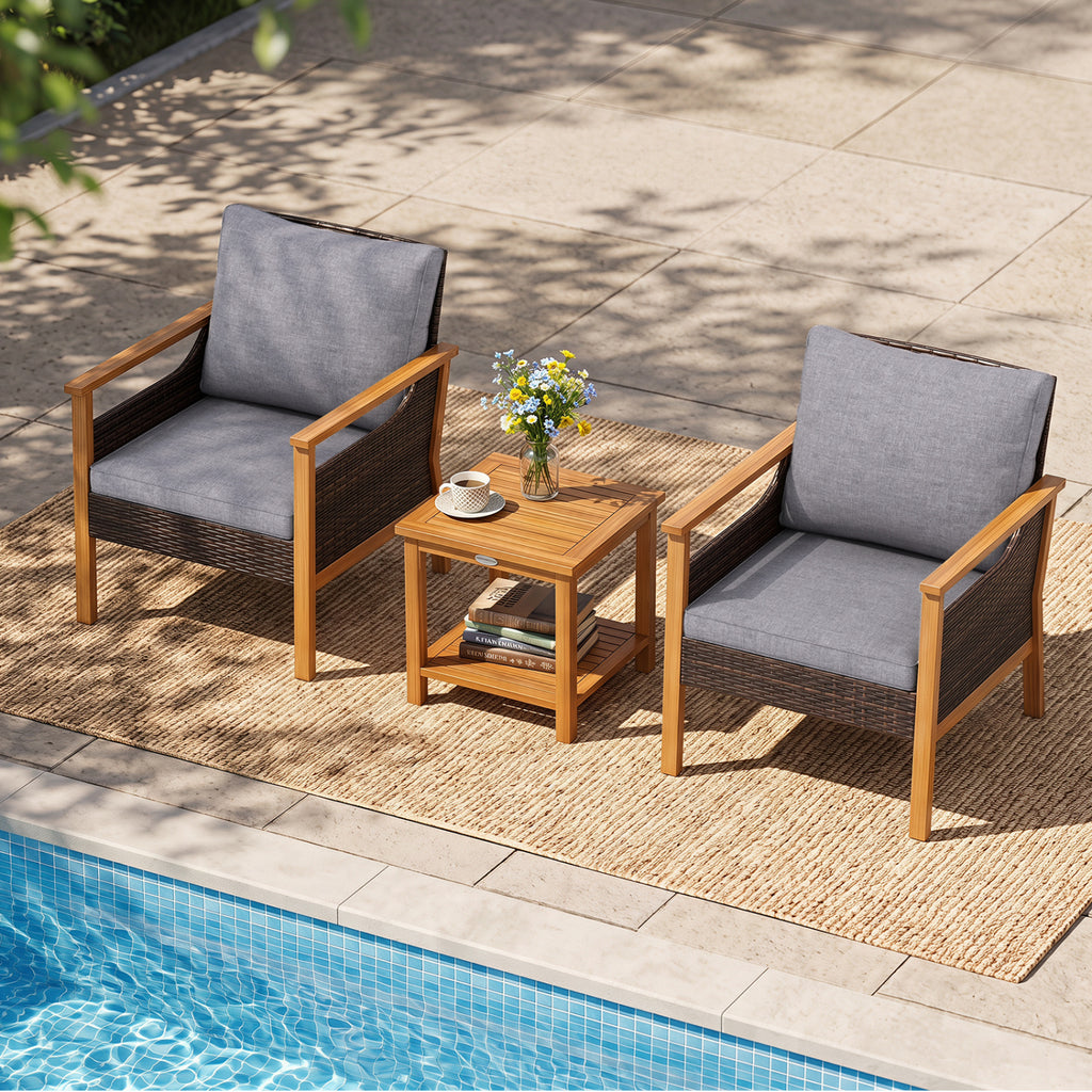3 Piece Patio Furniture Set