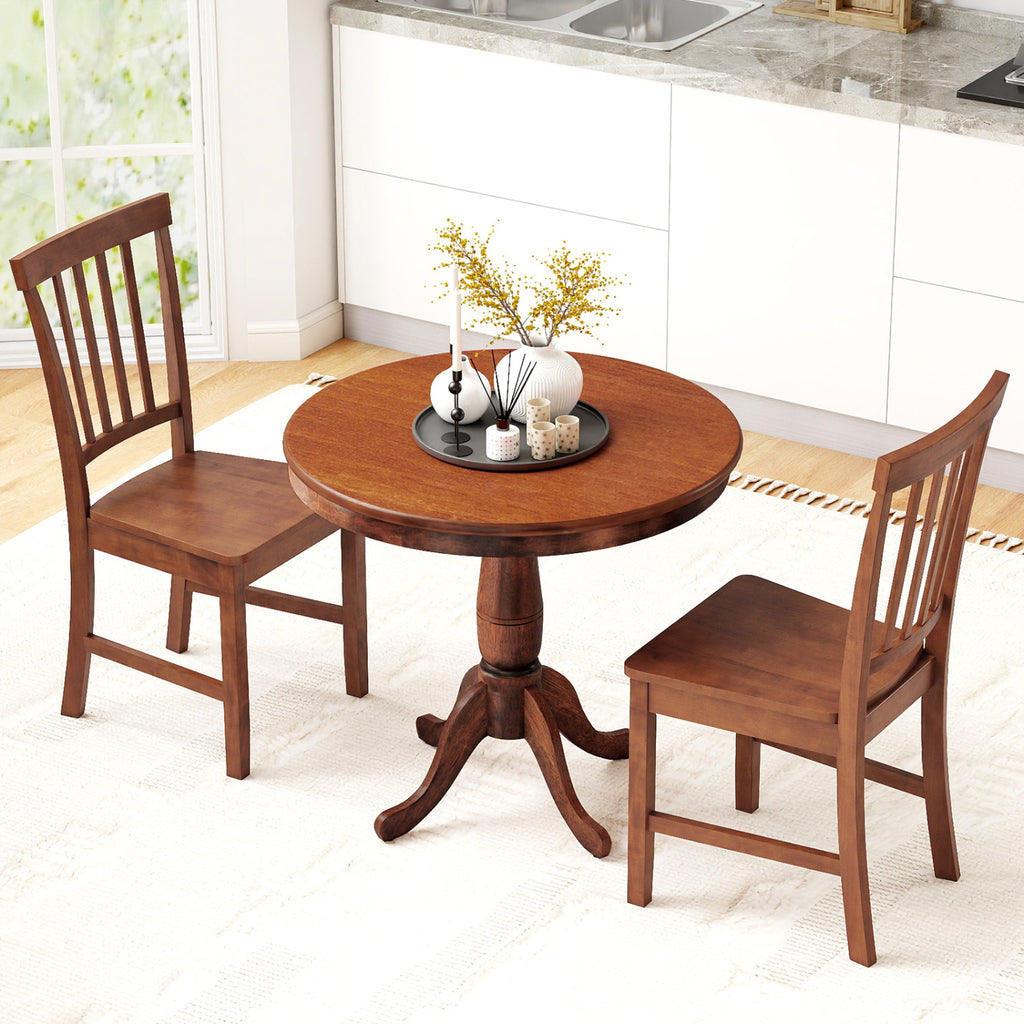 3-Piece Retro Dining Table and Chair Set