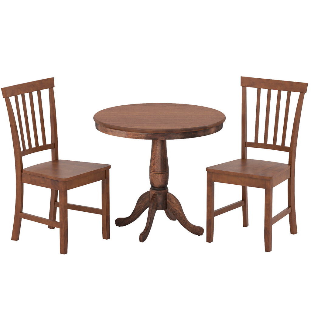 3-Piece Retro Dining Table and Chair Set
