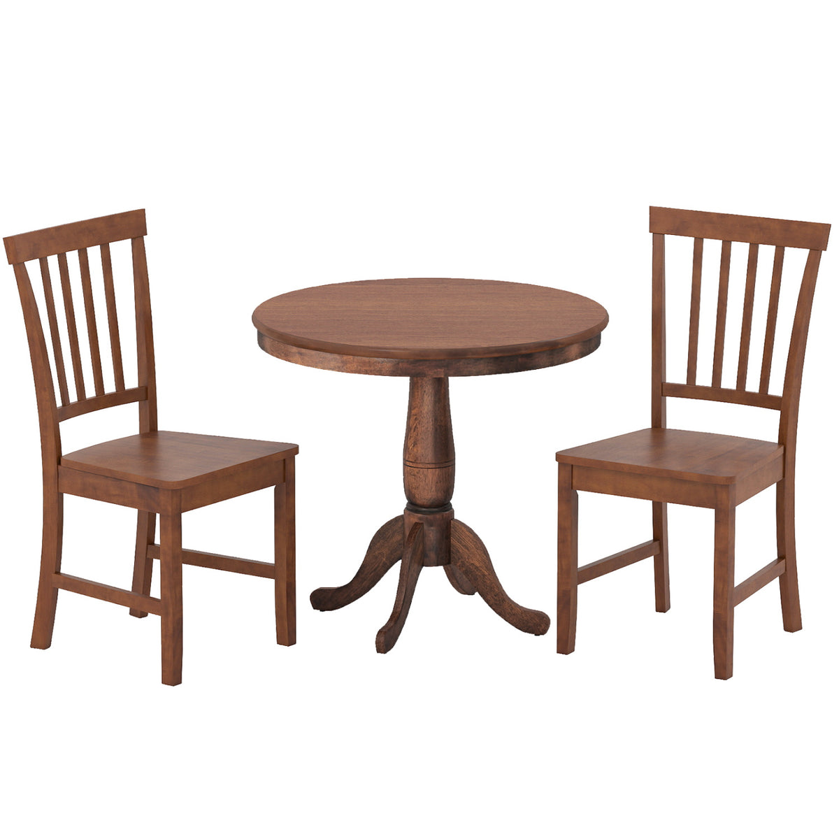 3-Piece Retro Dining Table and Chair Set