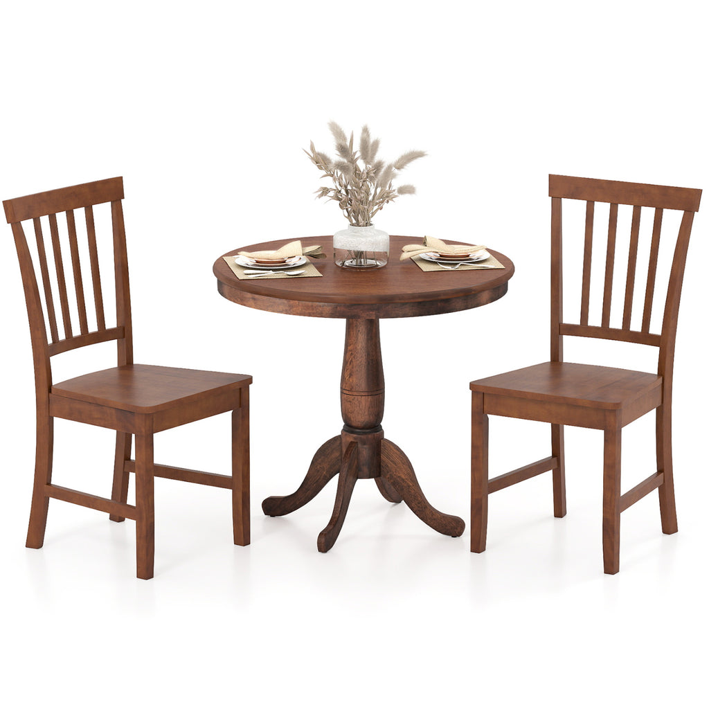 3-Piece Retro Dining Table and Chair Set