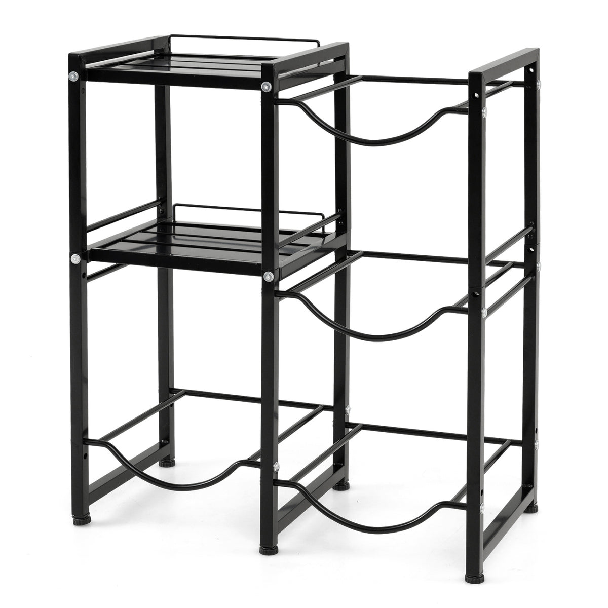3-Tier 5 Gallon Water Jug Holder with Shelves