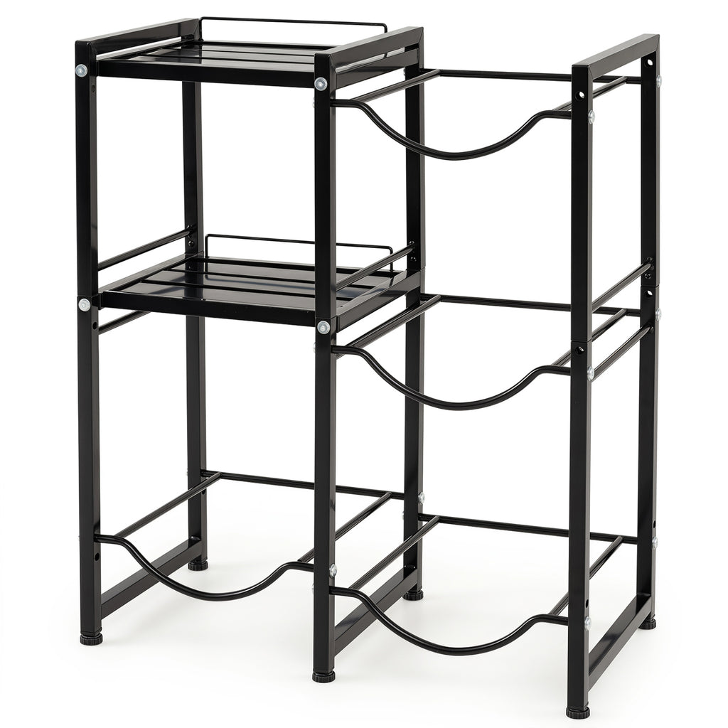 3-Tier 5 Gallon Water Jug Holder with Shelves