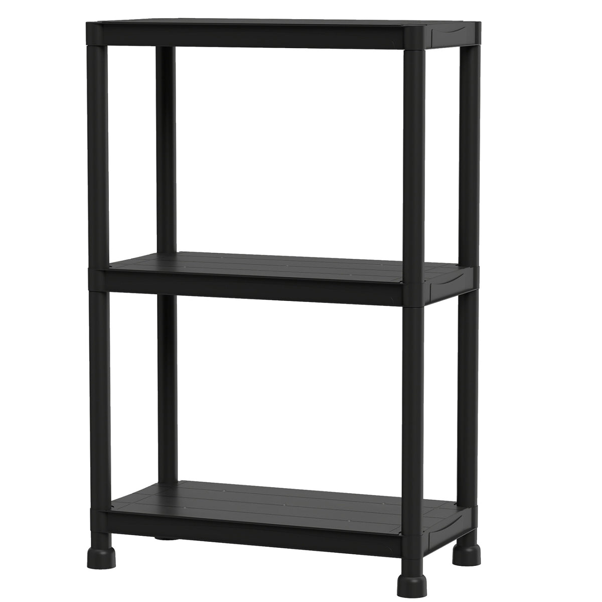 3/4/5-Tier Heavy-Duty Plastic Storage Shelves Freestanding Garage