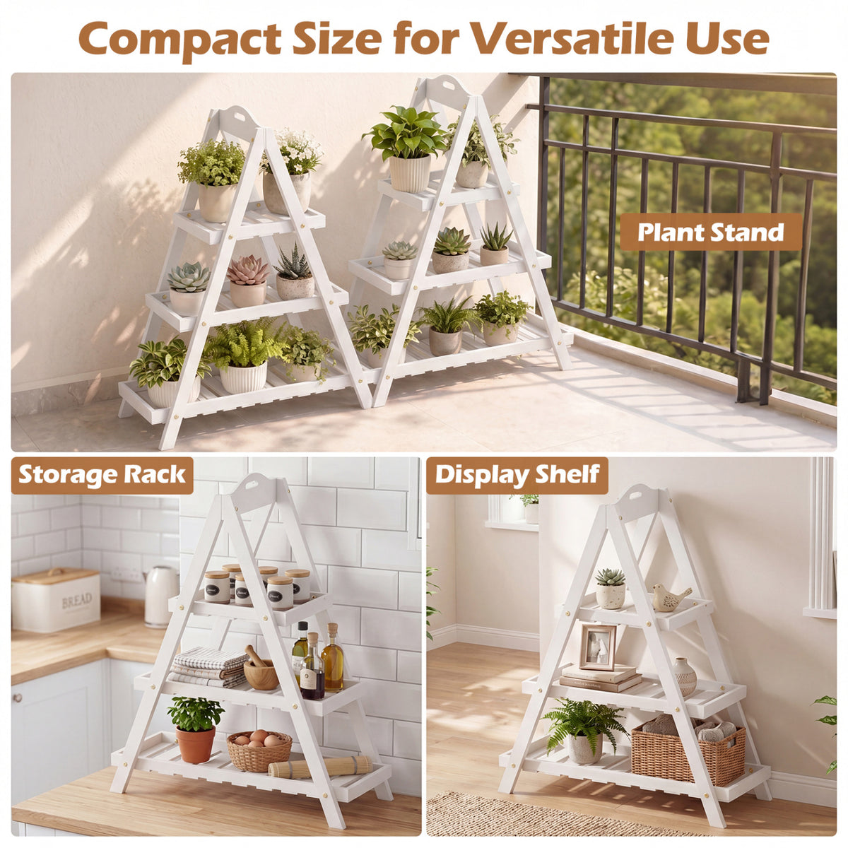 3-Tier Plant Stand Flower Pot Display Shelf