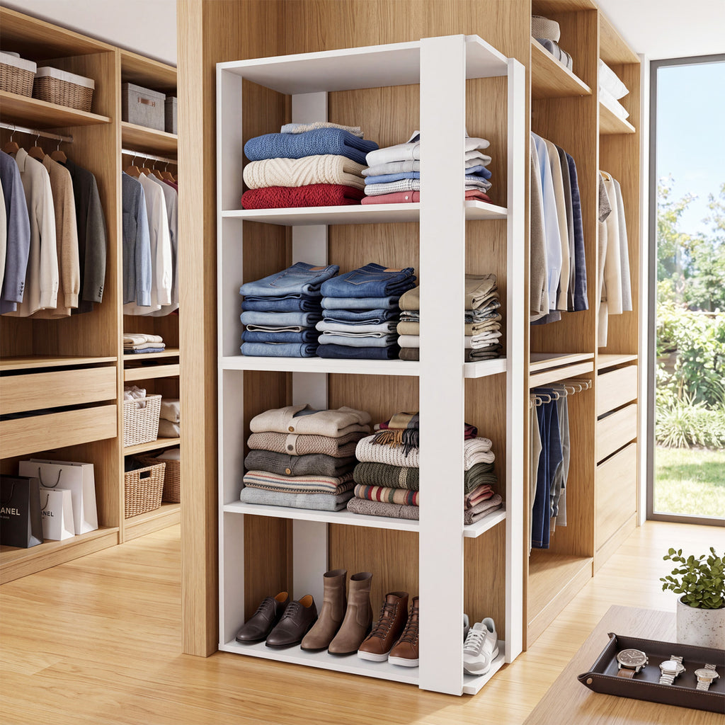 3-Tier Shoe Rack Organizer Stackable Storage - White
