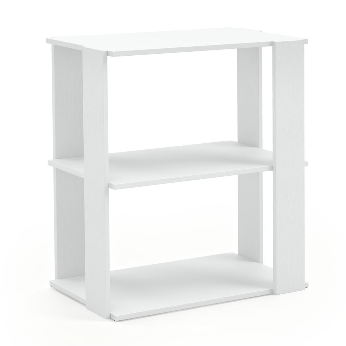 3-Tier Shoe Rack Set of 2, White - Stackable Storage