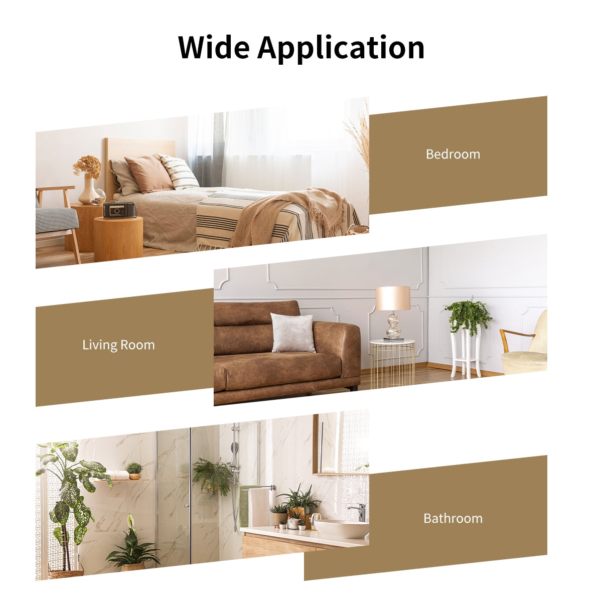 Golden 32x20 Inch Metal Frame Wall-Mounted Rectangle Mirror