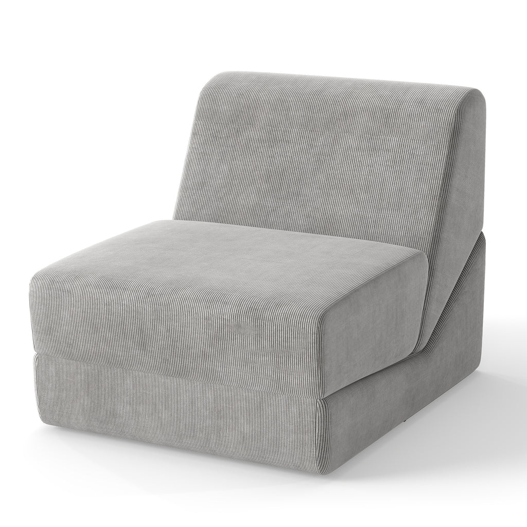 Bean Bag Chair with Ottoman - Green