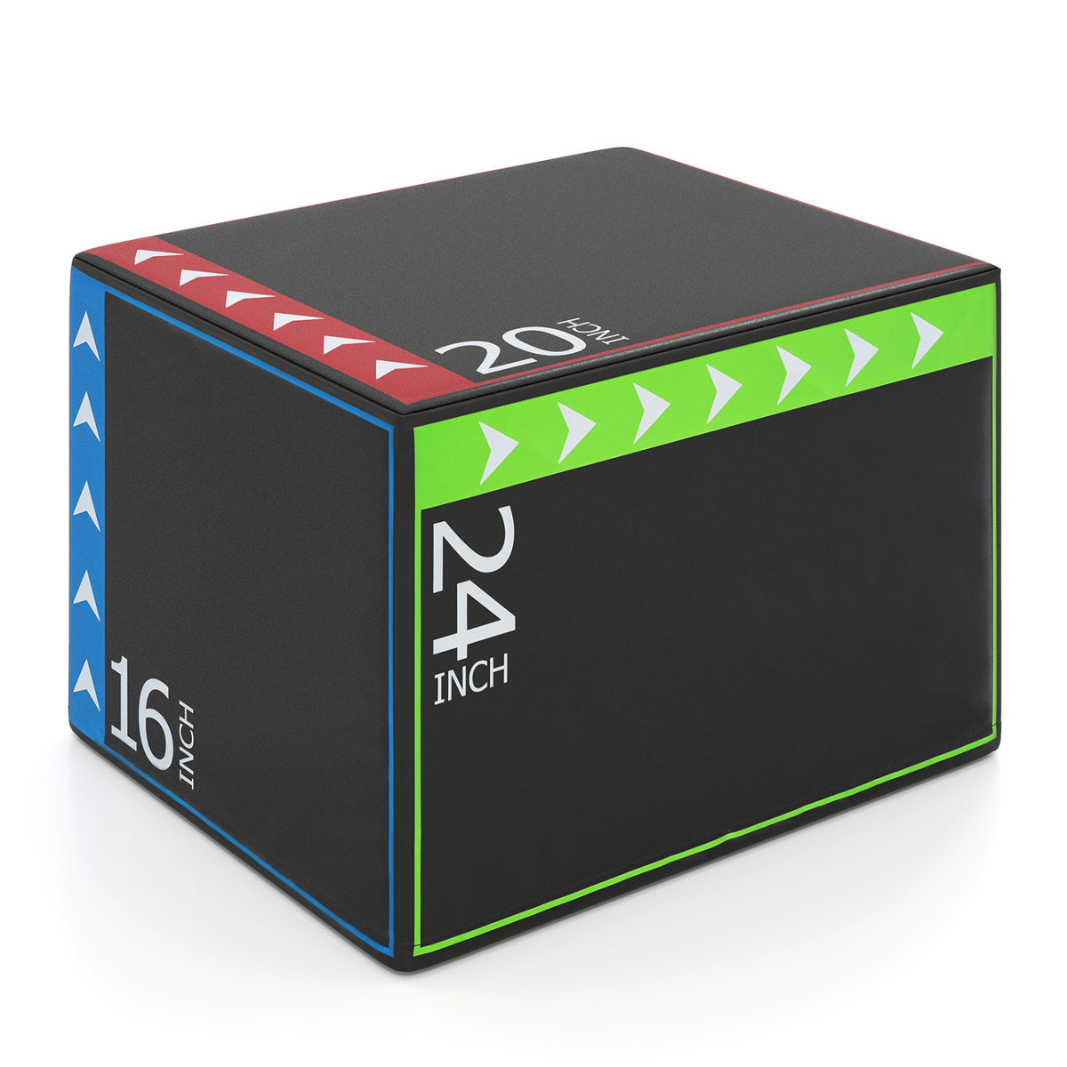 24 Inch Foam Plyometric Box - 3-in-1 Soft Jump Box for HIIT & Training