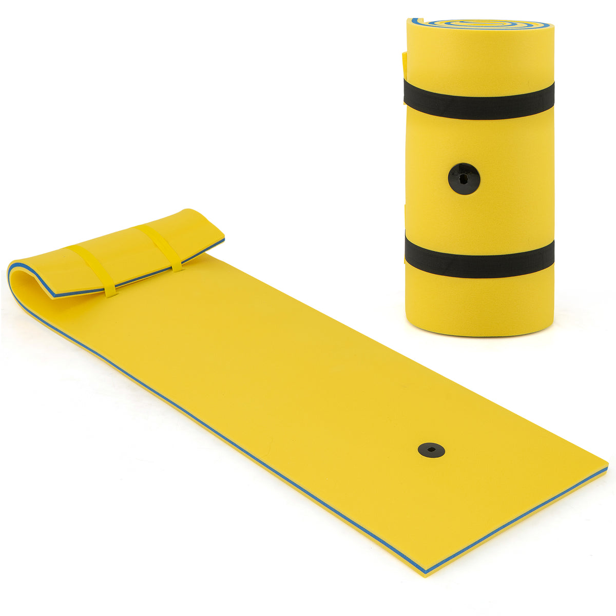 83x26x1.5 Inch Yellow Tear-Resistant Foam Floating Pad for Water Recreation