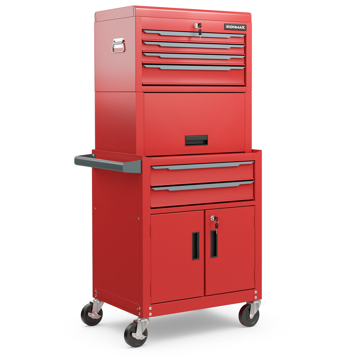 6-Drawer Rolling Tool Chest Storage Cabinet - Black