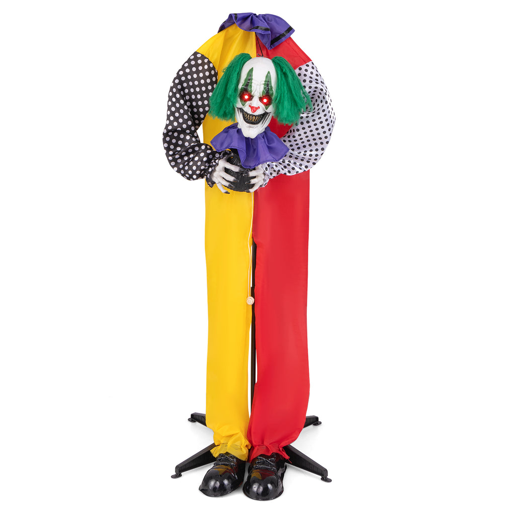 Halloween Animatronic Shaking Haunted Man with Lights and Sound - Costway