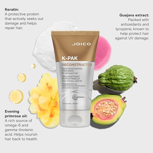 Joico K-PAK Reconstructor Deep-Penetrating Treatment | For Severely Damaged Hair | Repair & Strengthen Strands | Rebuild & Fortify Damaged Hair | Improve Elasticity | With Keratin & Arginine