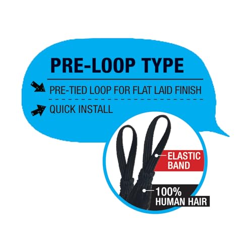 SHAKE-N-GO Saga Crochet Loop Type Loose Deep (3-PACK) (JET BLACK 1, 12")