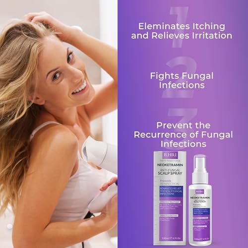 Neoketramin Anti Fungal Scalp Spray | Dandruff Treatment for Dandruff, Psoriasis & Folliculitis | Antifungal & Itchy Scalp Treatment for Dry, Irritated Scalp | Relief for Yeast Infections & Ringworm