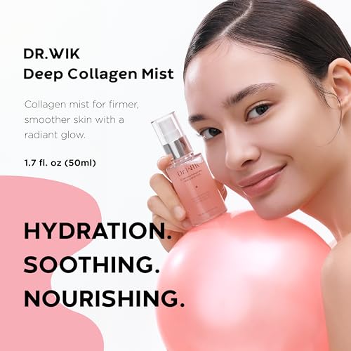 Dr.WIK Deep Collagen Hydrating Face Mist ? Refreshing Moisture Facial Spray for Dry Skin | Wrinkle Care & Anti-Aging with Panthenol & Adenosine | Fine Toner Mist | Korean Skincare (50ml / 1.7 Fl Oz)